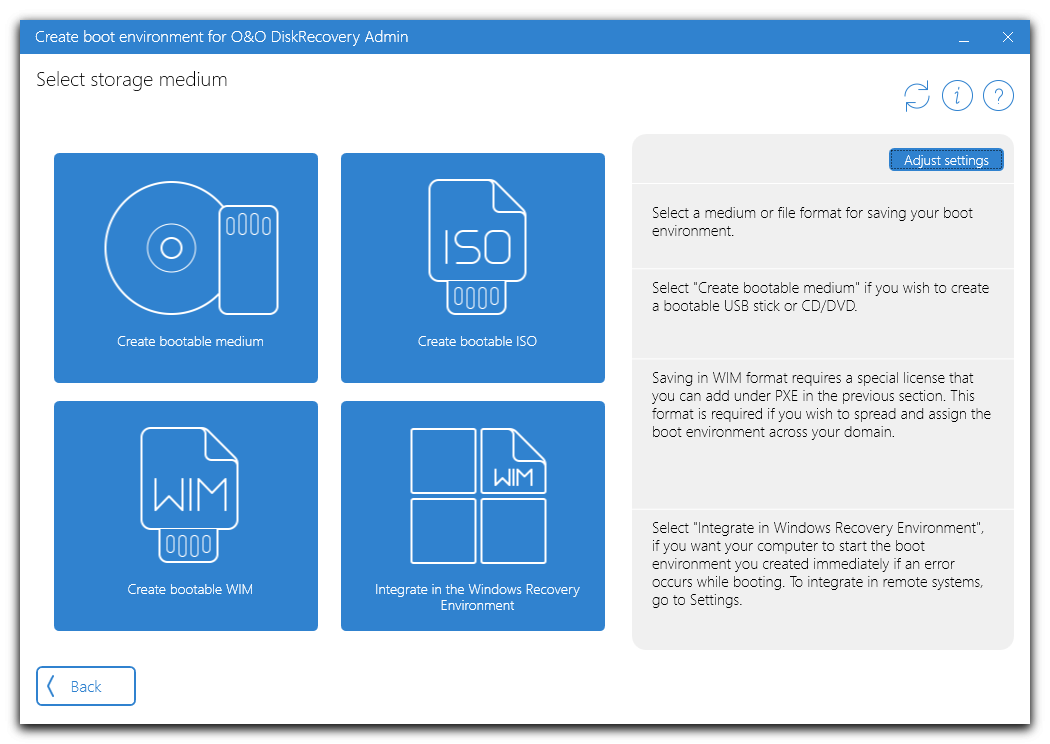 Select storage medium