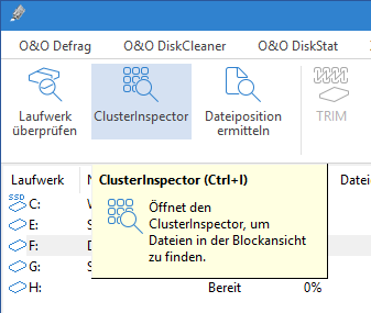 O&O ClusterInspector
