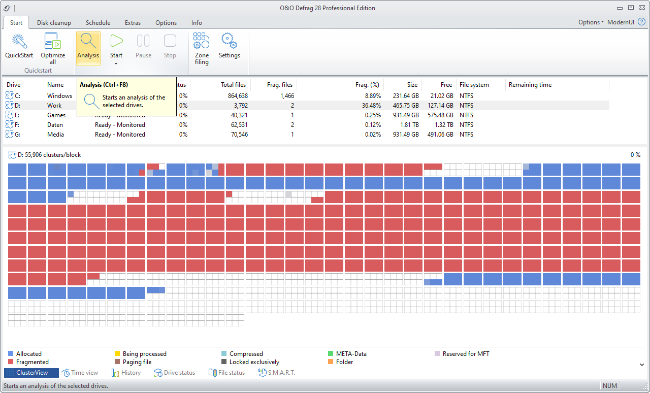 Analyze your drives