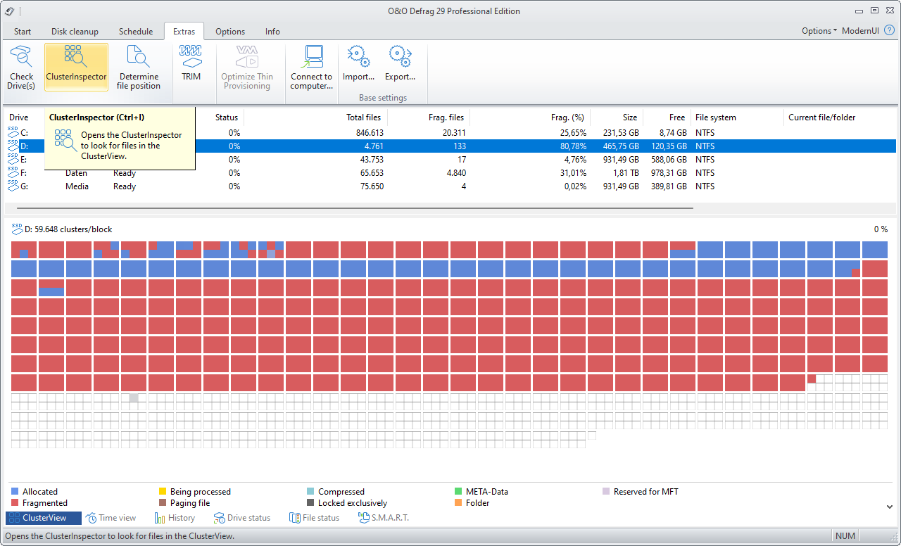 O&O ClusterInspector