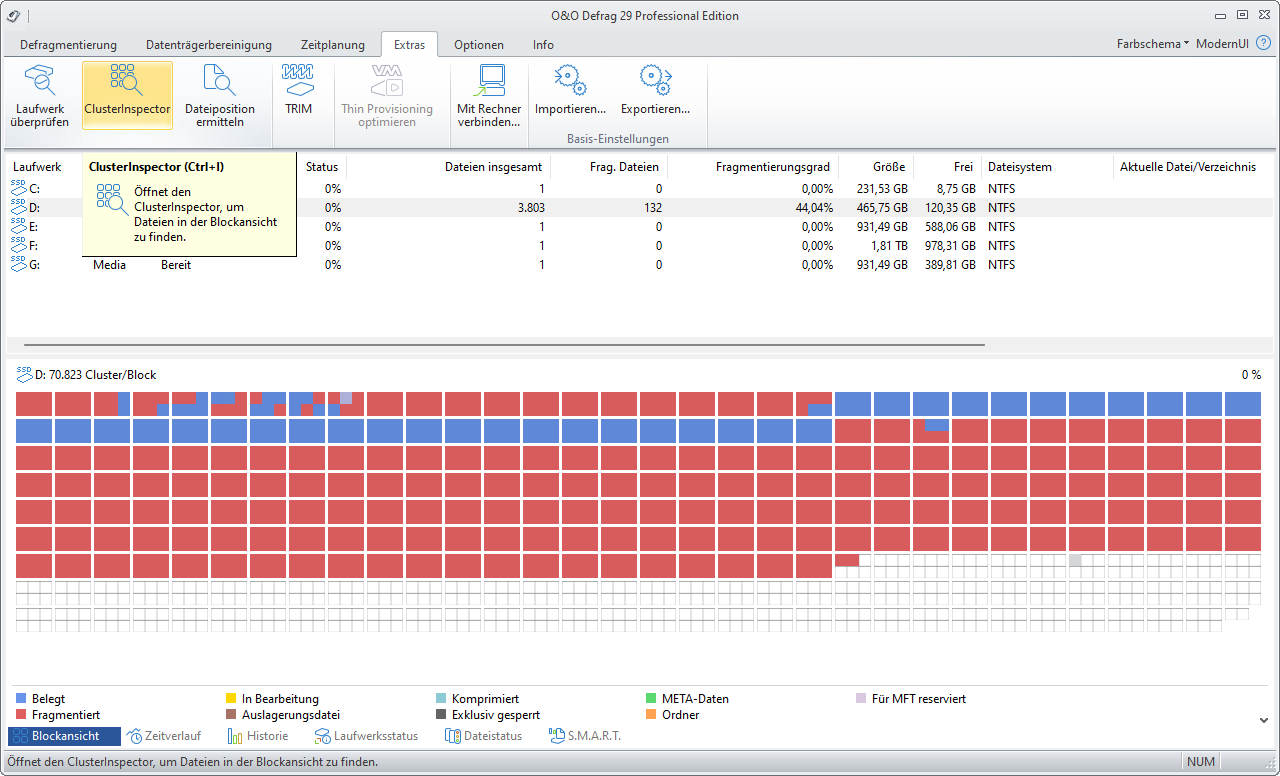 O&O ClusterInspector