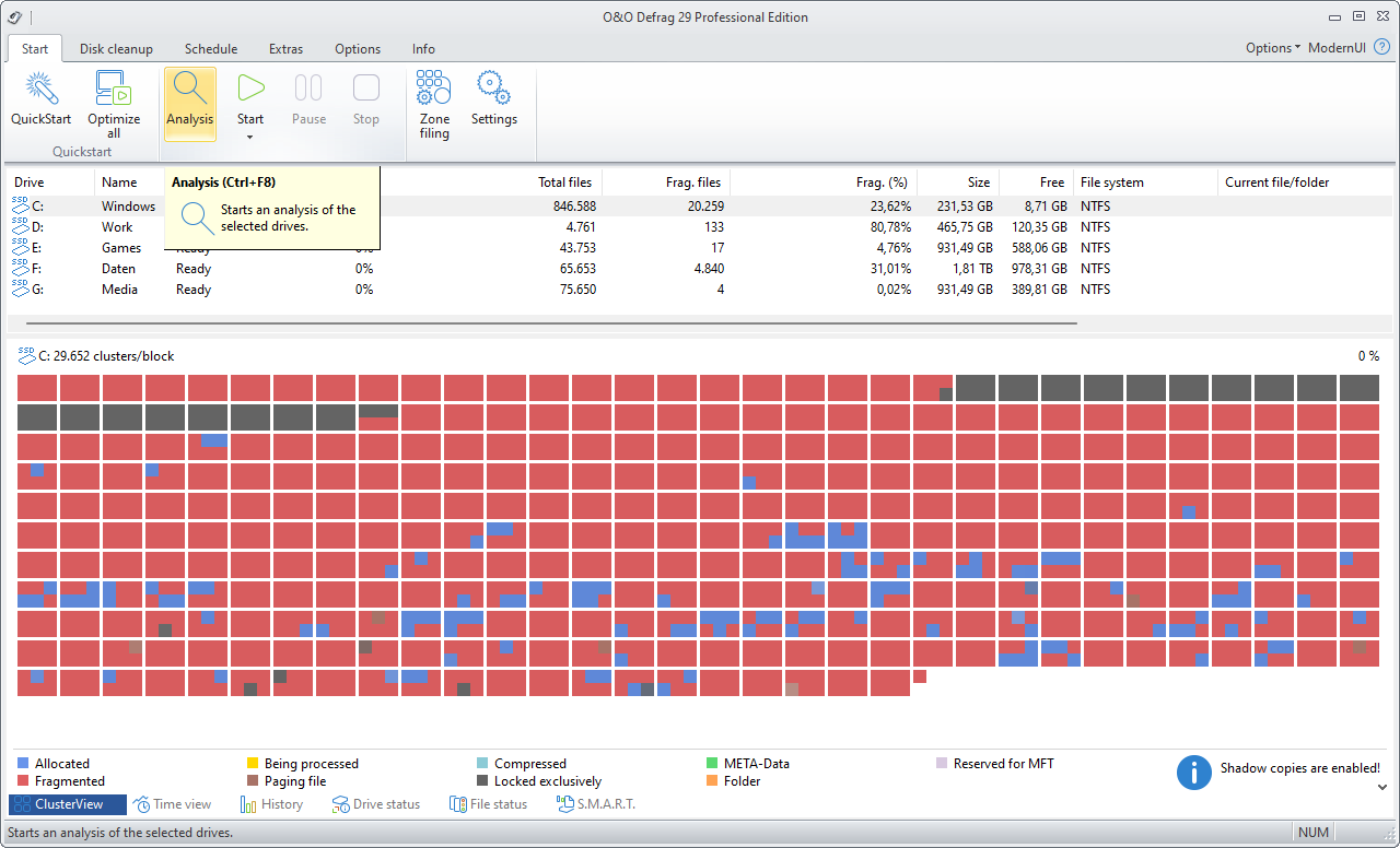 Analyze your drives