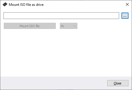 Select ISO file