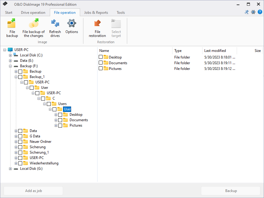 Backup Files and Folders