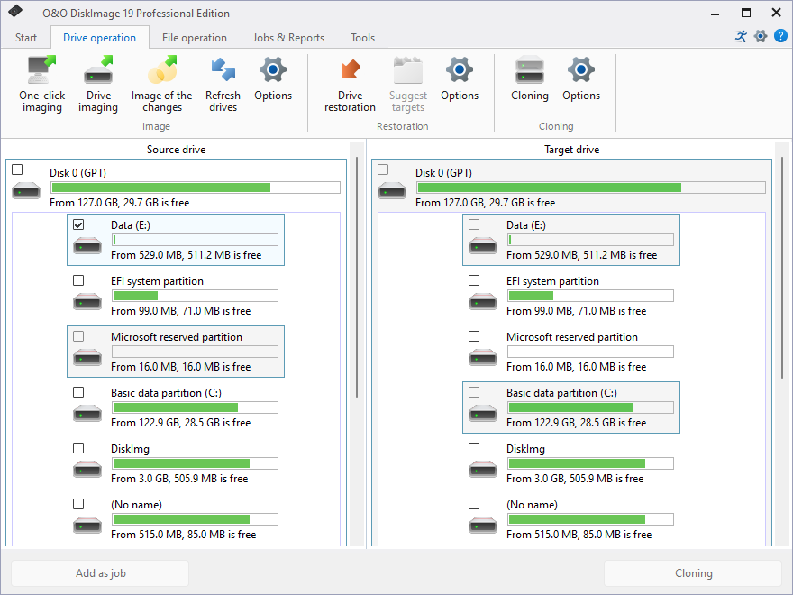 Clone drives