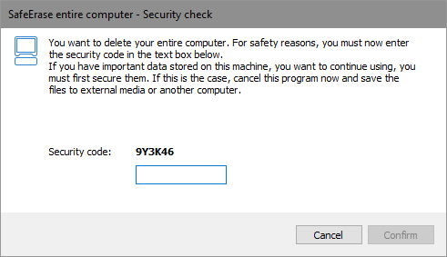 Last security questions prior to permanently deleting the entire computer