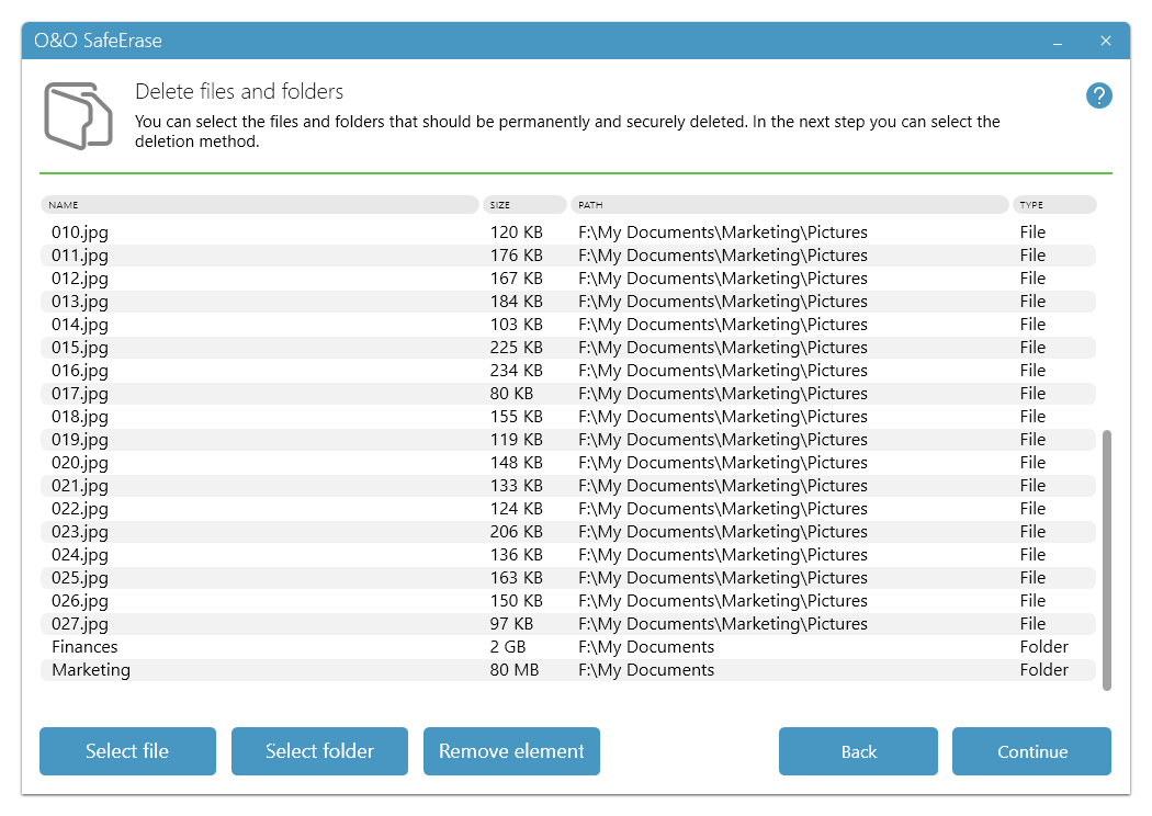 How to deals securely erase files