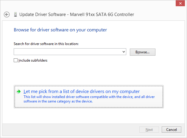 marvell sata controller driver windows 10